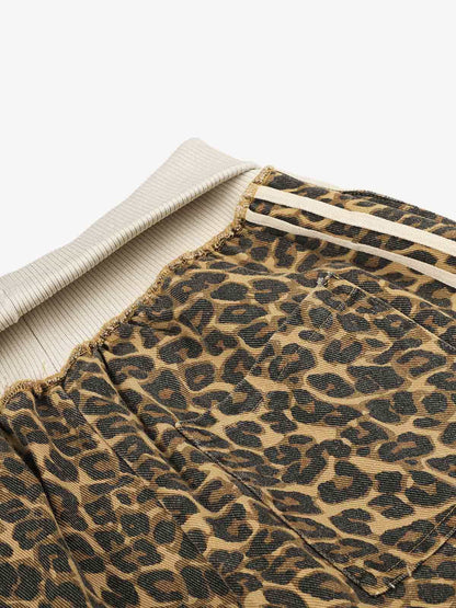 Leopard Patchwork Sweatpants; Leopard / S, Leopard / M, Leopard / L, Leopard / XL
