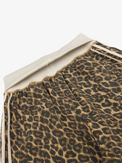 Leopard Patchwork Sweatpants; Leopard / S, Leopard / M, Leopard / L, Leopard / XL
