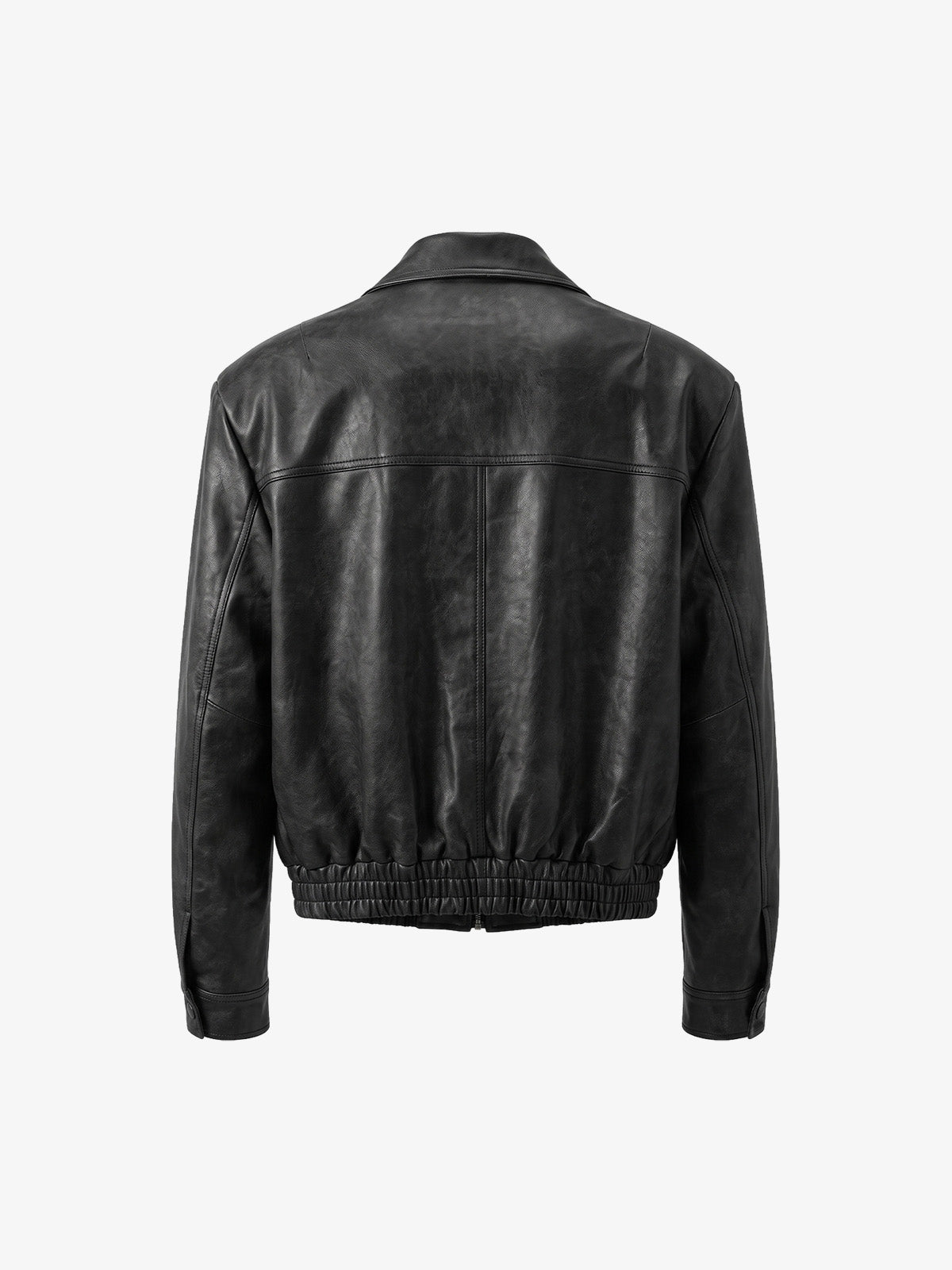 Cross Embroidered Color Block Cropped Biker Jacket; Black / S, Black / M, Black / L, Black / XL, Black / 2XL, Black / 3XL