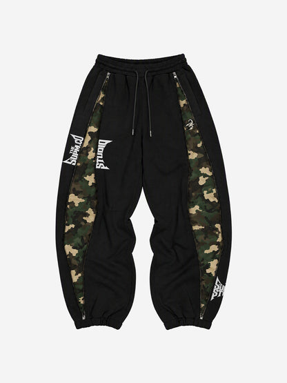 Camo Panel Graphic Track Pants