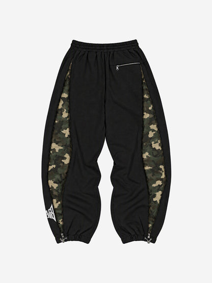 Camo Panel Graphic Track Pants