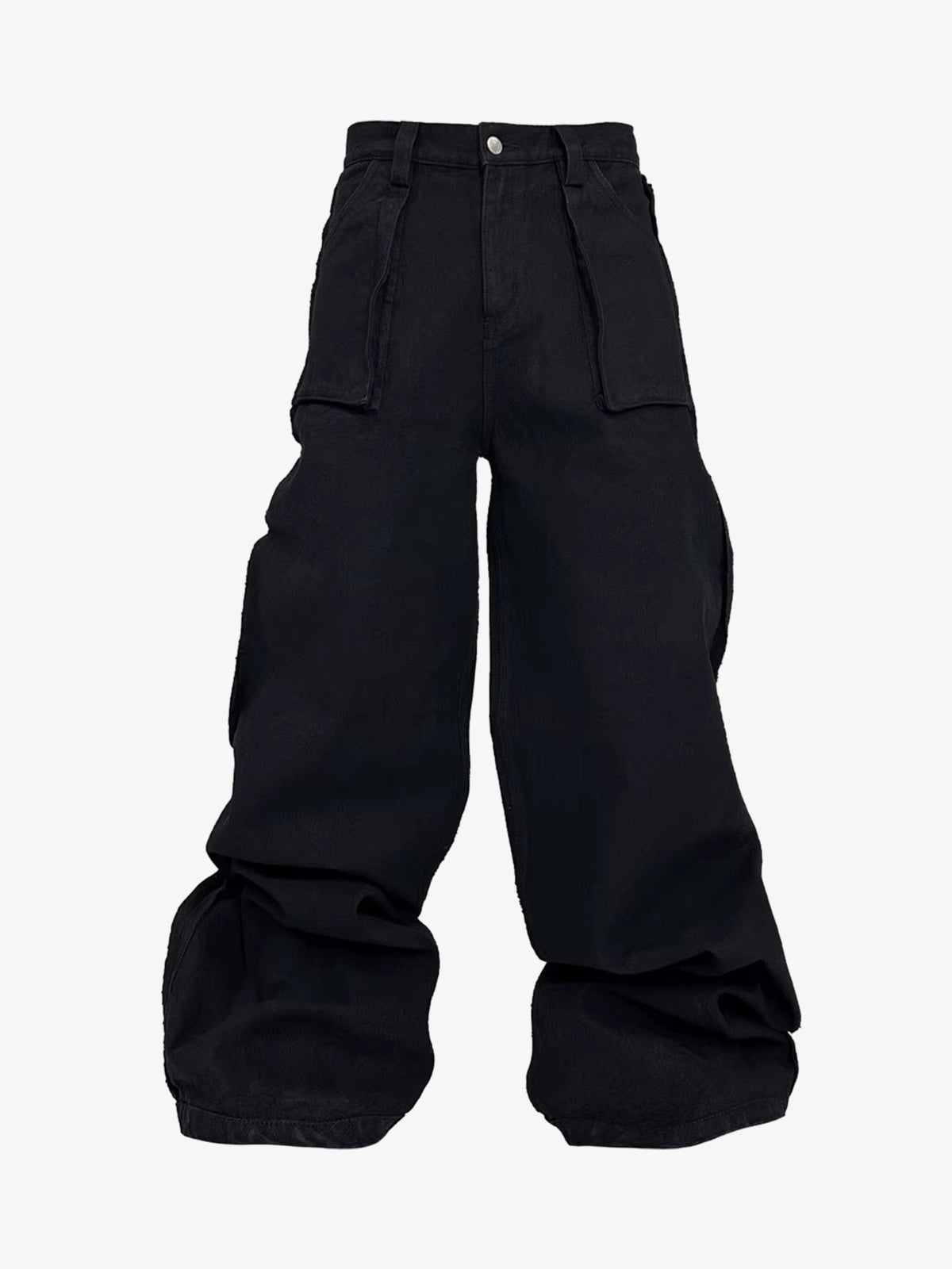 Flag Graphic Washed Distressed Jeans; Black / S, Black / M, Black / L, Black / XL, Black / 2XL