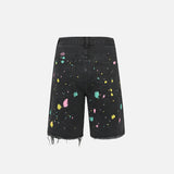 Vintage Floral Knitted Pattern Jorts