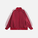 Summer Streetwear Striped Sport Windbreaker Jacket