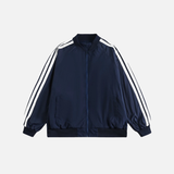 Summer Streetwear Striped Sport Windbreaker Jacket