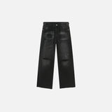 Vintage Washed Ripped Denim Jeans