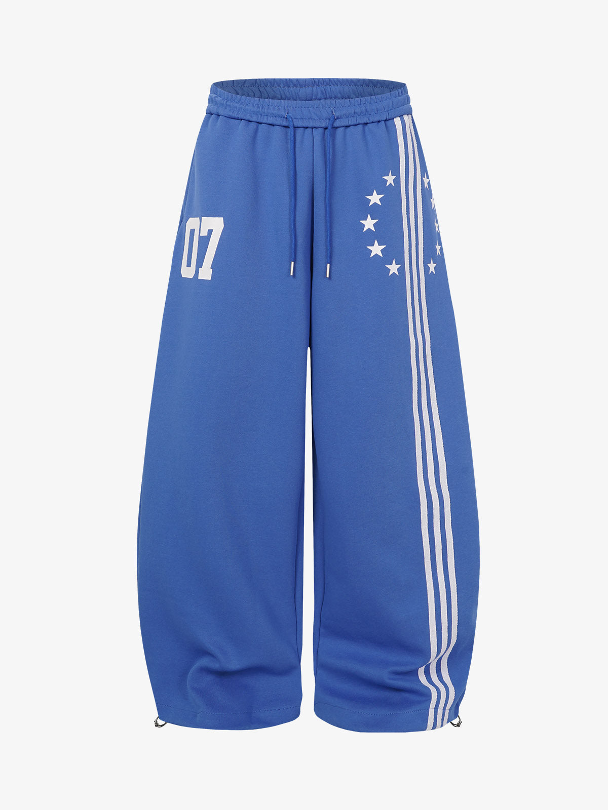 Streetwear Side Striped Baggy Sweatpants; Blue / M, Blue / L, Blue / XL, Blue / 2XL