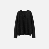 Y2K Sequin Design V-Neck Knit Sweater