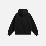 Burning Question Mark Graphic Hip Hop Hoodie