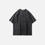 Oversized Vintage Black Washed Bee Microscope T-Shirt