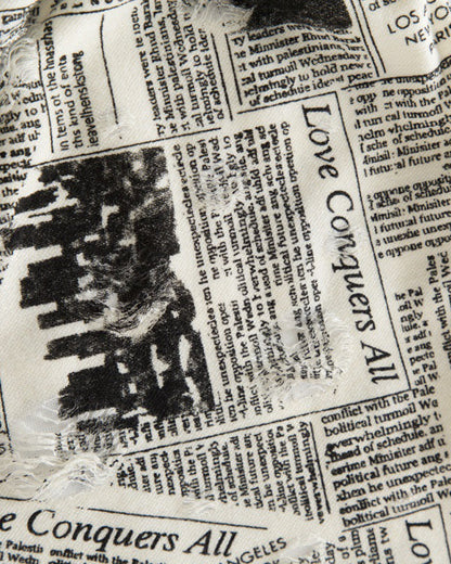 Vintage Newspaper Print Tee