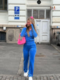 Y2K Velvet Tracksuit Set