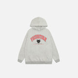 Focus Letter Embroidery Hoodie