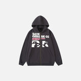 Cartoon Graphic Print Hoodie