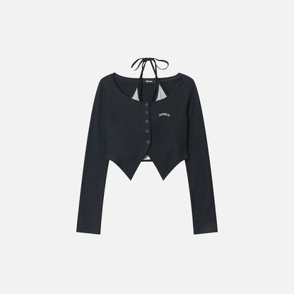 Women's Retro Two-piece Cardigan