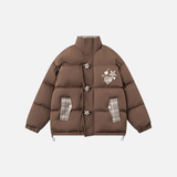 Fashionable Thick Warm Casual High Neck Puffer Jacket