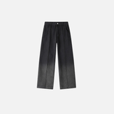 Retro Gradient Black Baggy Jeans