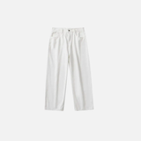 Loose Fit White Denim Jeans
