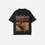 Chains Streetwear Tee Washed T-Shirt