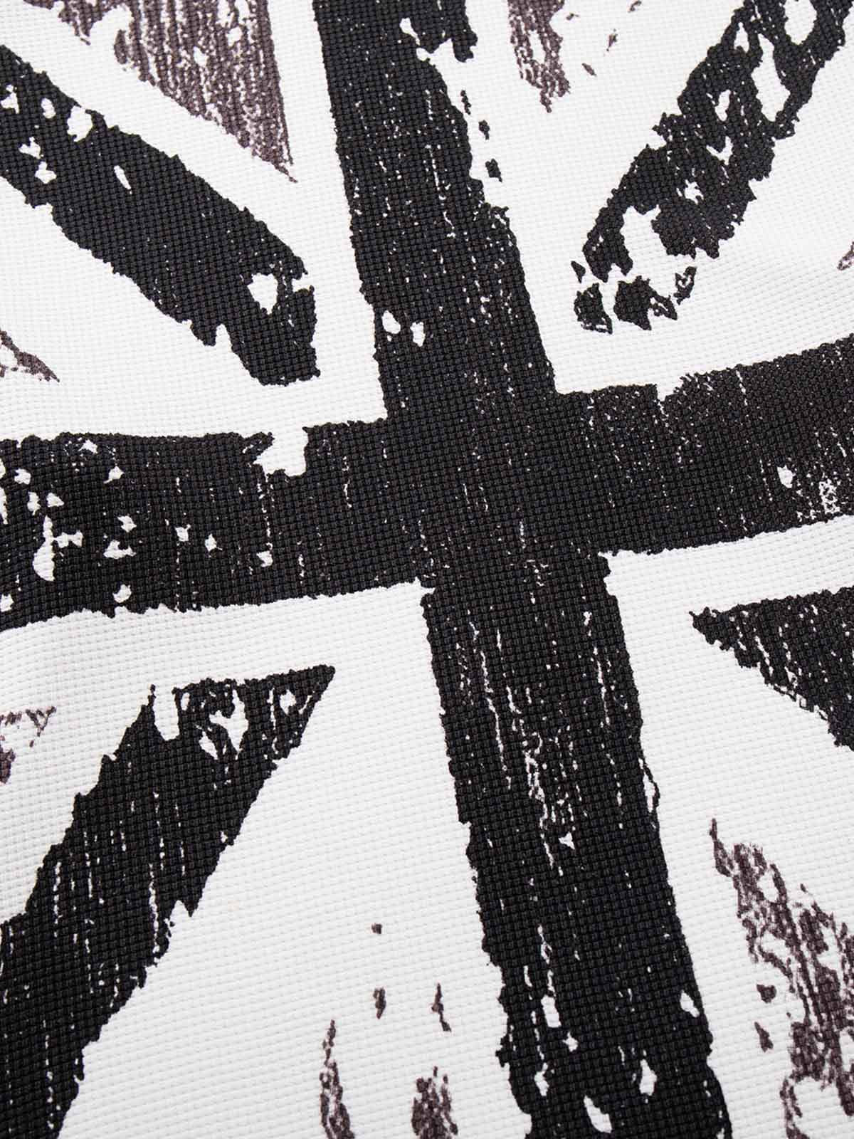 Flag Graphic Waffle Boxy Fit Long Sleeve Tee; Black / M, Black / L, Black / XL, Black / 2XL