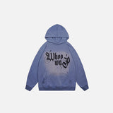Gradient Printing Loose Hoodie