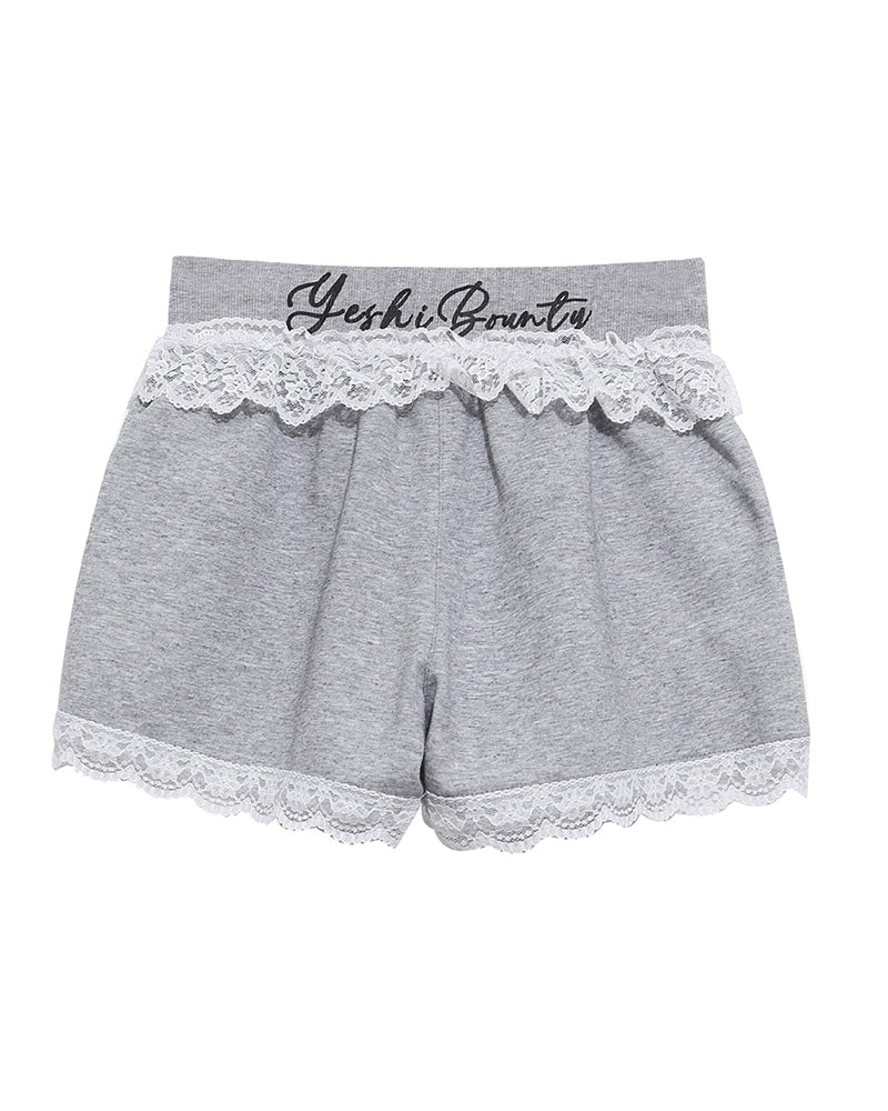Lace Trim Lounge Shorts