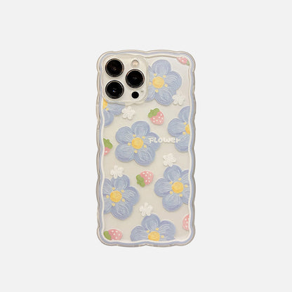 Flowers & Strawberries iPhone Case
