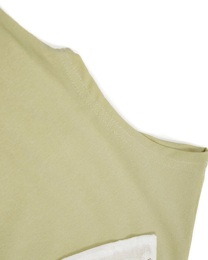 One-Shoulder Tie Sleeve Top