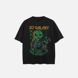 DJ Of The Galaxy Alien Print T-Shirt