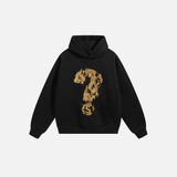 Burning Question Mark Graphic Hip Hop Hoodie
