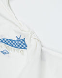 Bow Graphic Off-Shoulder Top