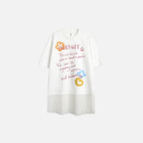 Handwritten American Letters Casual Short T-Shirt