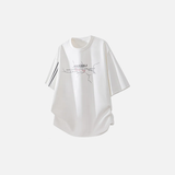 Splicing Printed Casual Short Sleeve T-Shirt