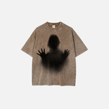 Elevated Washed Retro Graphic 3D Printed T-Shirt