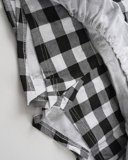 Tiered Plaid Skort