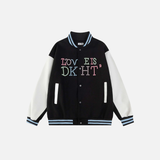 Y2K Women Patchwork Retro Baseball Varsity Jacket