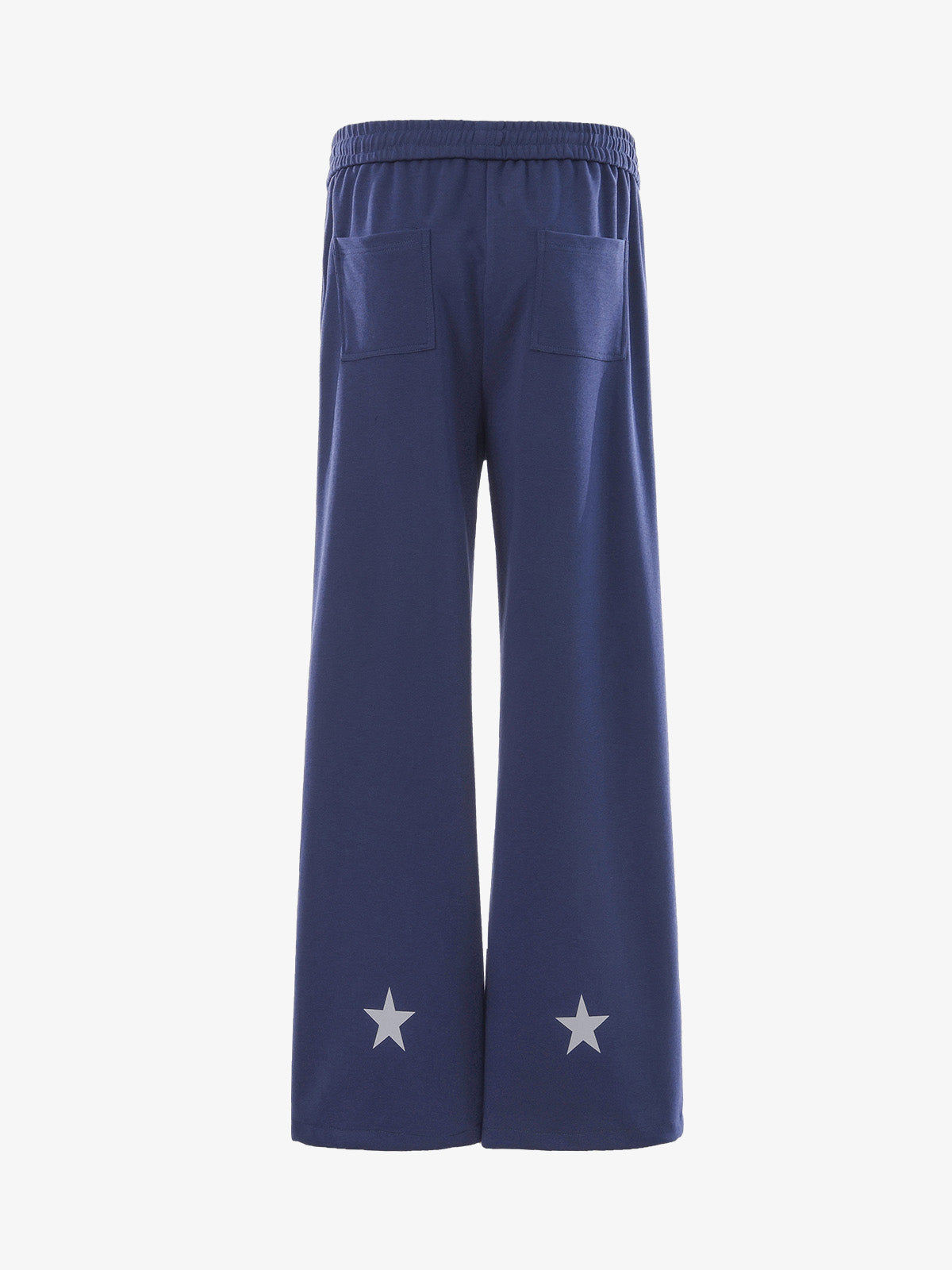 Wing Star Graphic Draped Jazz Pants; Blue / S, Blue / M, Blue / L, Blue / XL, Blue / 2XL
