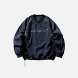 Patchwork Loose Long Sleeve Sports T-Shirt