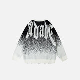 Oversized Smoke Pattern Sweater