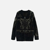 Y2K Casual Layers Black Knitted Sweater