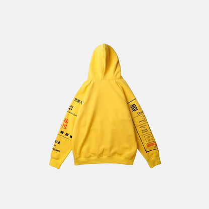 The Article Japanese Letter Print Hoodie