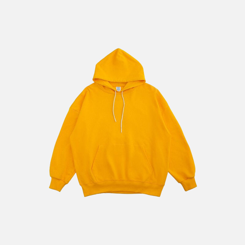 Terry Blank Solid Color Hoodie DAXUEN