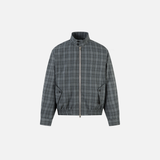 Vintage Plaid Two Way To Wear Zipper Jacket
