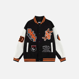 Men Essential Patchwork Baseball Varsity Jacket
