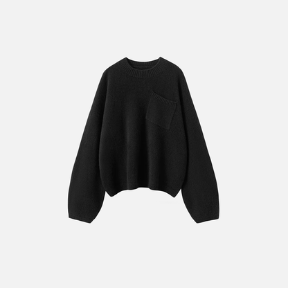 Luxury Cashmere Front Pocket Sweater