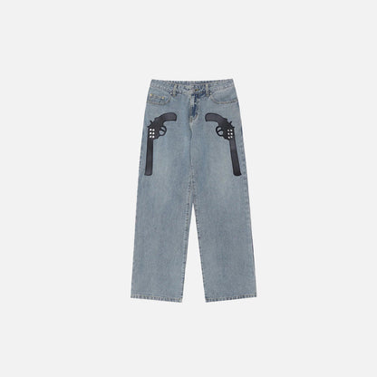 Rivet Vintage Punk Hip Hop Jeans