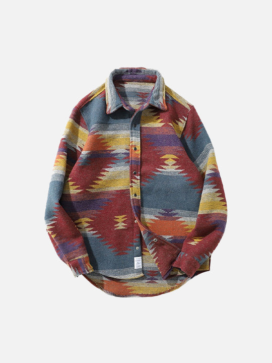 Geometric Striped Shirt