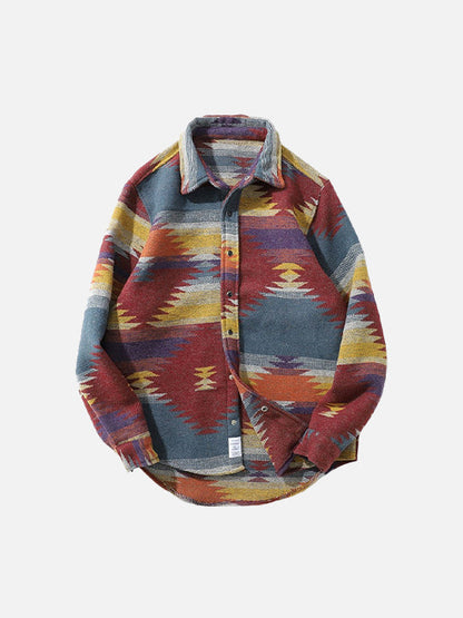 Geometric Striped Shirt