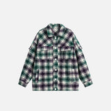 Vintage Plaid Oversized Shirt
