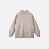 Warm Knitted Solid Color Classic Sweater